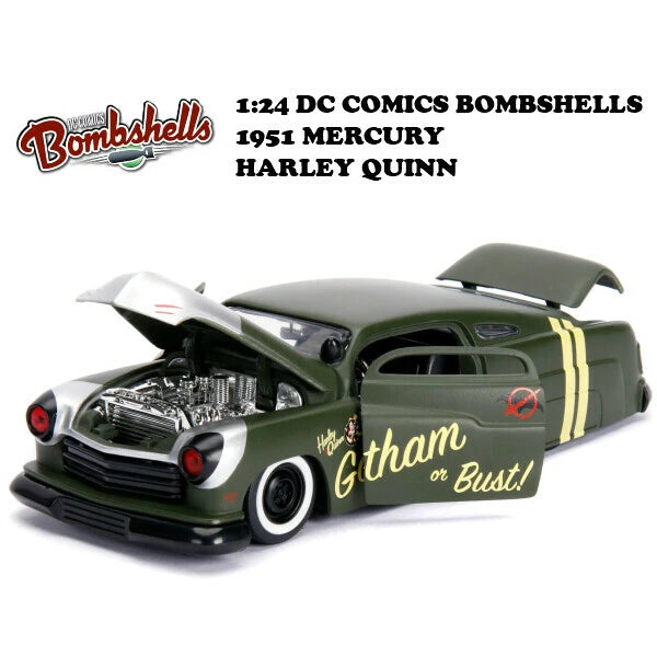 1:24 DC COMICS BOMBSHELLS 1951 MECURY & HARLEY QUINN ミニカー