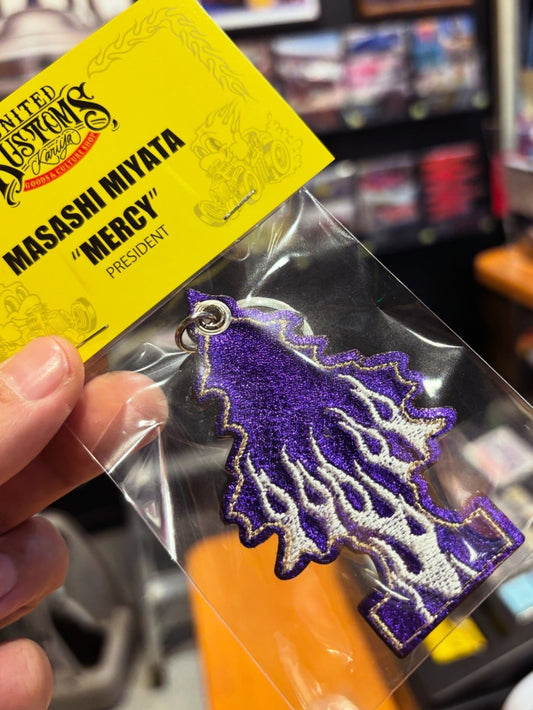 UNITED KUSTOMSオリジナル「MERAMERA BOY Leather Soul Charm」ハンドメイドキーホルダー