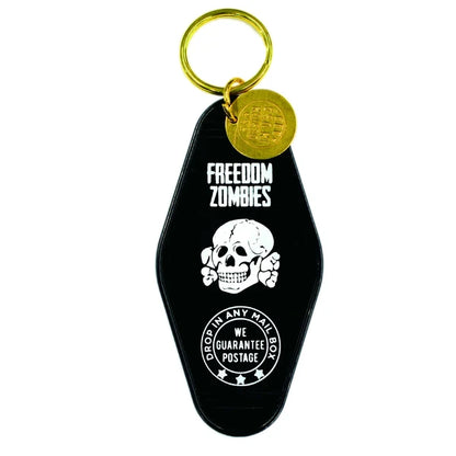 モーテルキー　キータグ　キーホルダー  FREEDOM ZOMBIES BLACK