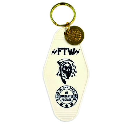 FTW　WHITE  モーテルキー　キータグ　キーホルダー