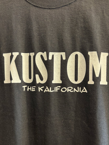 THE KALIFORNIA「KUSTOM KULTURE WORD TEE」THE NASH.氏監修「KUSTOM」ブラック