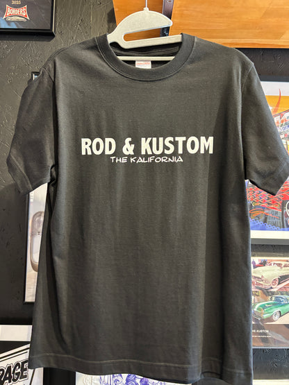 THE KALIFORNIA「KUSTOM KULTURE WORD TEE」THE NASH.氏監修「R＆K」ブラック