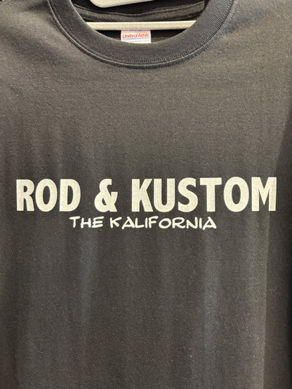 THE KALIFORNIA「KUSTOM KULTURE WORD TEE」THE NASH.氏監修「R＆K」ブラック