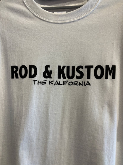 THE KALIFORNIA「KUSTOM KULTURE WORD TEE」THE NASH.氏監修「R＆K」ホワイト