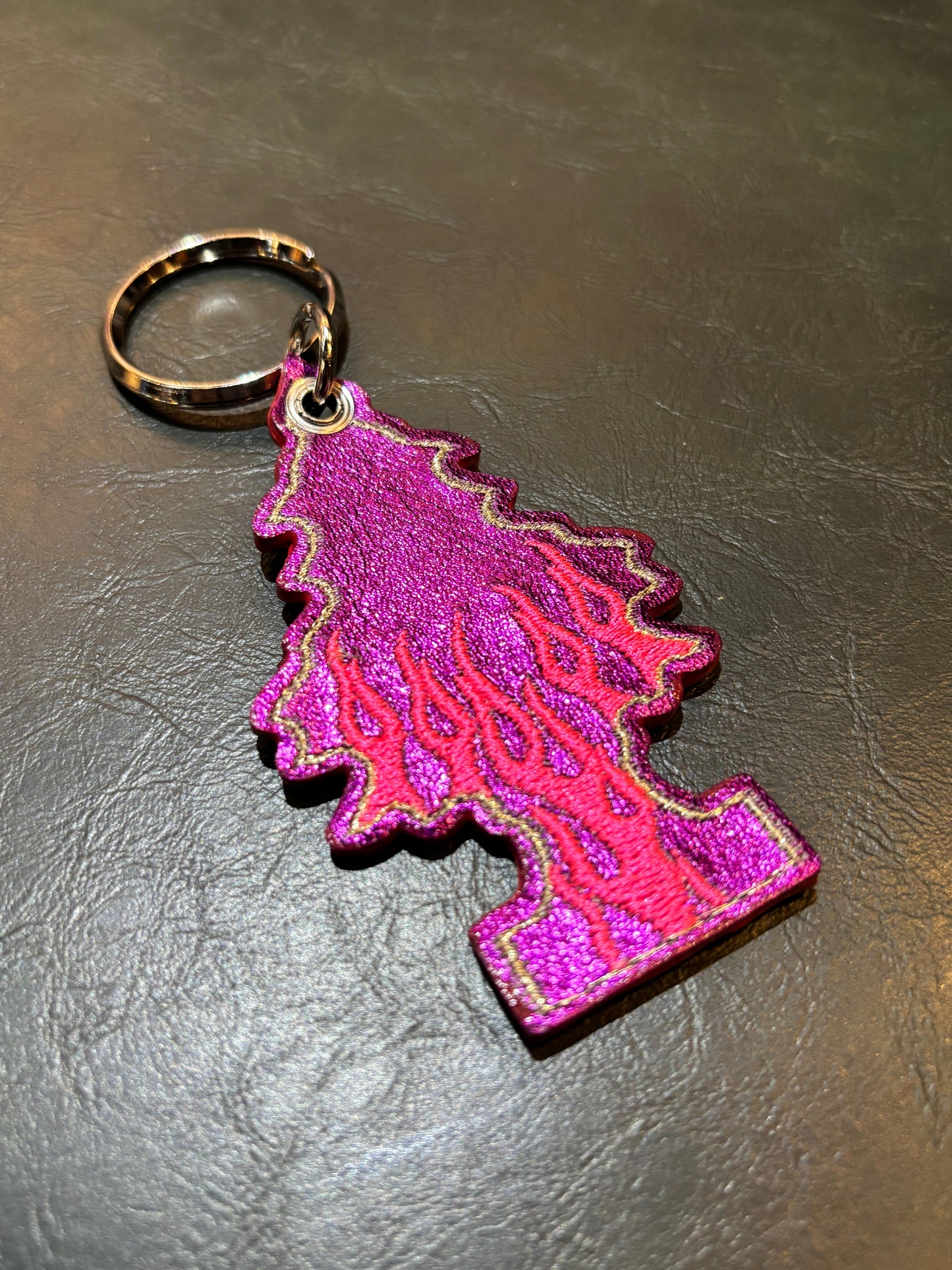 Diner Racer「Genuine Leather Soul Charm」ハンドメイドキーホルダー　