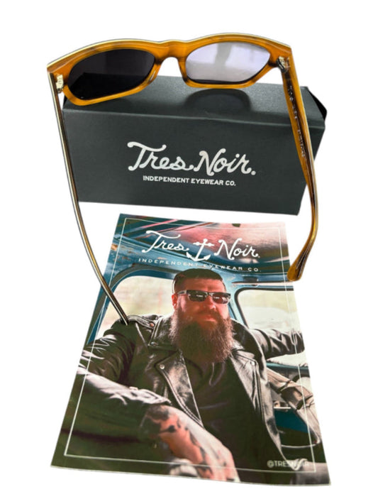 TRES NOIR トレノアサングラス  "THE 45S"  BLACK ＋ Honey Tortoise