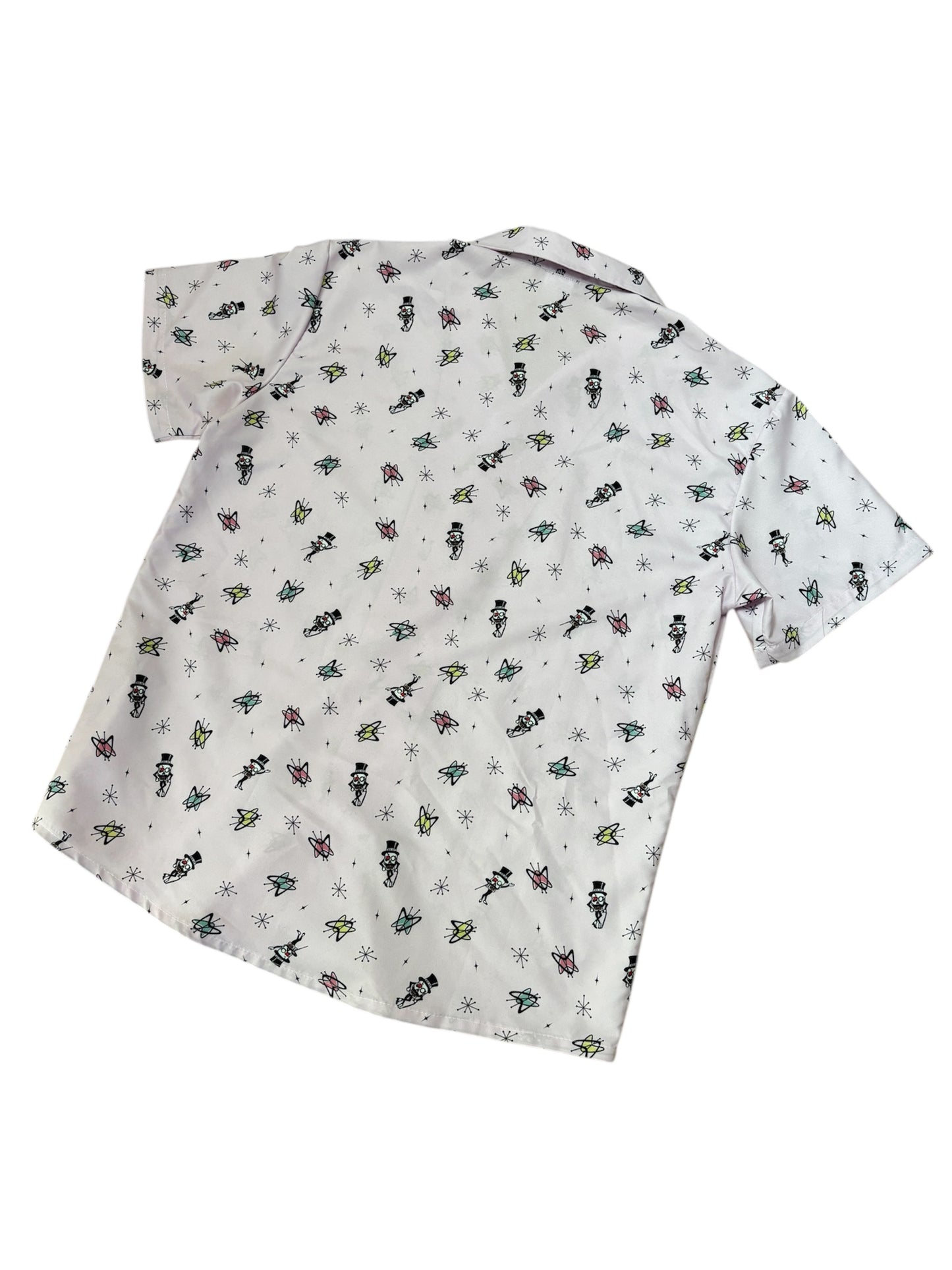 SK OLDIES pattern shirt  "Original skull & butterfly"