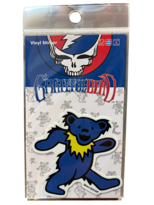 GRATEFUL DEAD ダイカットステッカー DANCING BEAR BLUE