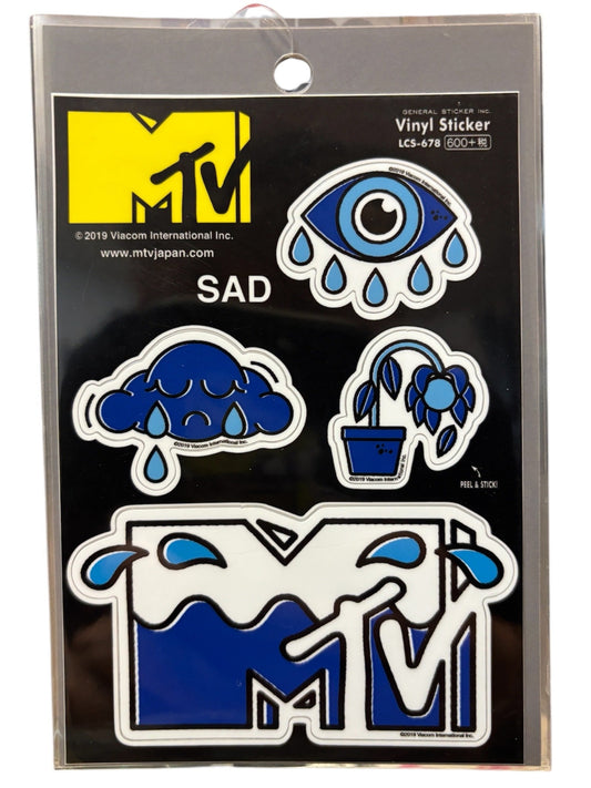 MTV ロゴフィールステッカー SAD
