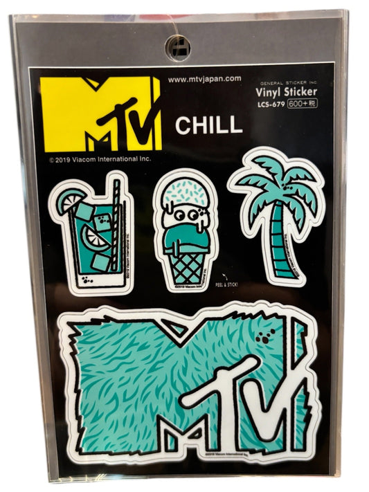 MTV ロゴフィールステッカー CHILL