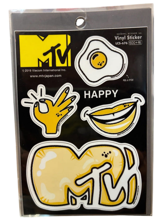 MTV ロゴフィールステッカー HAPPY