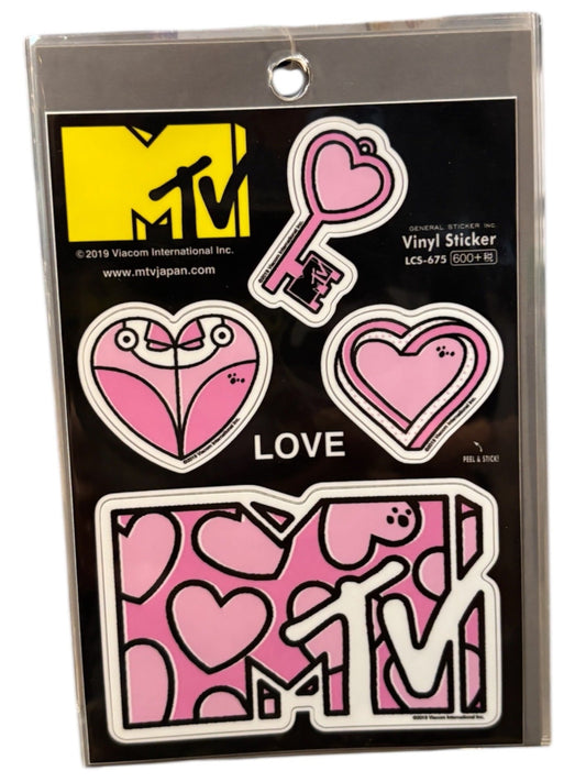 MTV ロゴフィールステッカー LOVE